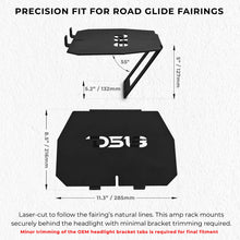 Load image into Gallery viewer, Harley-Davidson Road Glide Amplifier Rack for models 2014–2023