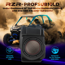 Load image into Gallery viewer, Polaris RZR Pro (2020–2024) Under-Dash 10” Subwoofer Enclosure – Loaded GEN-X10.4DCF | 600W RMS, Dual 4 Ohm | IP65 Water-Resistant