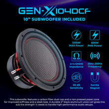 Load image into Gallery viewer, Polaris RZR Pro (2020–2024) Under-Dash 10” Subwoofer Enclosure – Loaded GEN-X10.4DCF | 600W RMS, Dual 4 Ohm | IP65 Water-Resistant