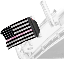 Load image into Gallery viewer, USA Subdued Thin Pink Line 12"x18" Forever Wave Flag