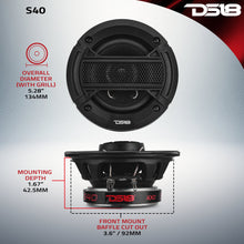 Load image into Gallery viewer, SELECT 4” 2-Way Coaxial Speaker with Grille | 40W RMS 4-Ohm