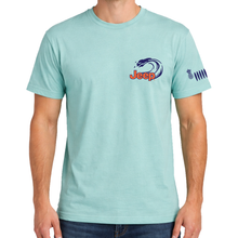 Load image into Gallery viewer, Mens Oversized T-Shirt Jeep® Wrangler Beachin' Good Time - Pool Blue