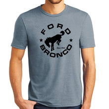 Load image into Gallery viewer, Mens T-Shirt Ford Bronco Circle - Flint Blue Heather