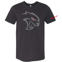 Load image into Gallery viewer, Mens T-Shirt Dodge SRT Hellcat REDEYE - Heather Black Triblend