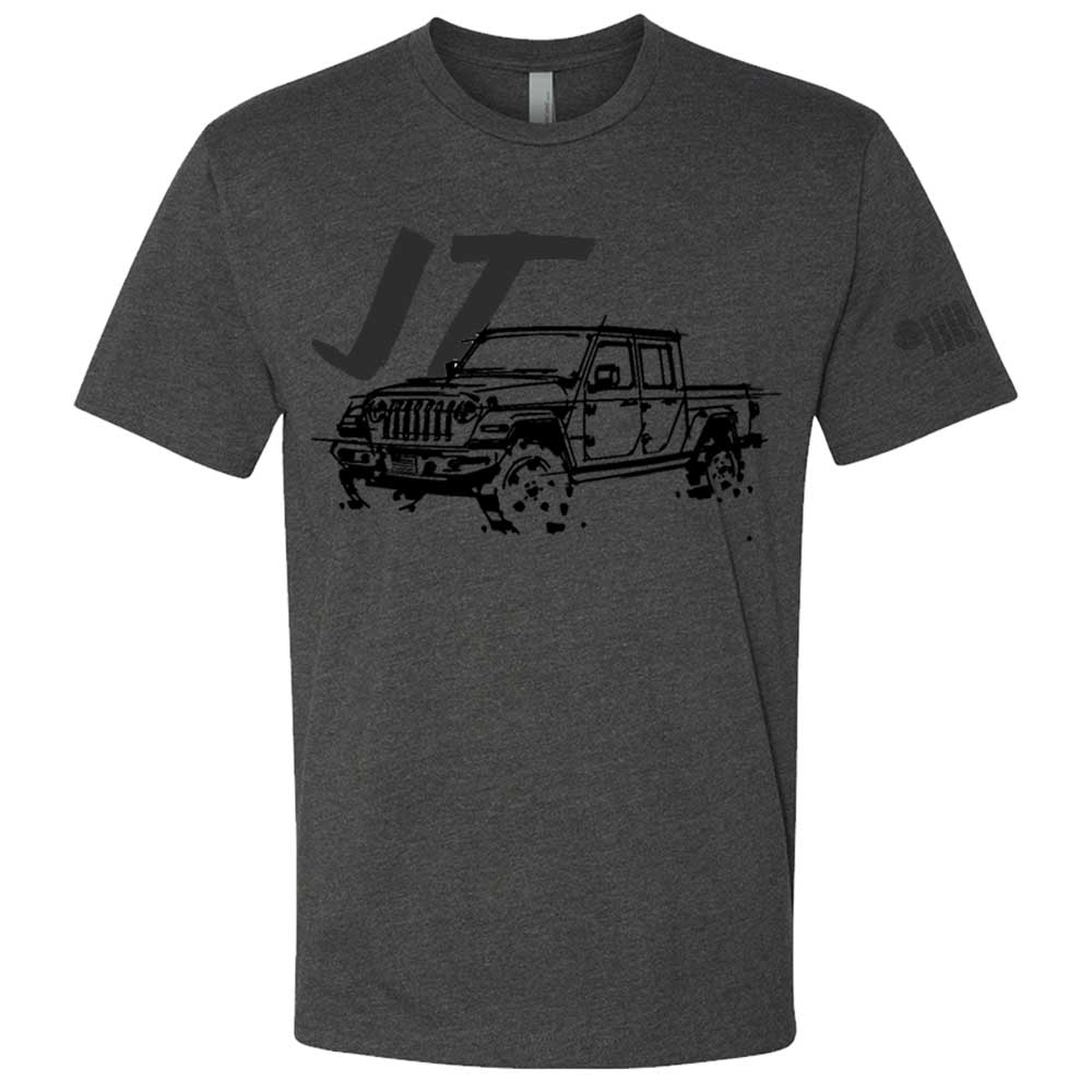 Mens T-Shirt Jeep® JT Gladiator - LDD Series - Triblend Charcoal