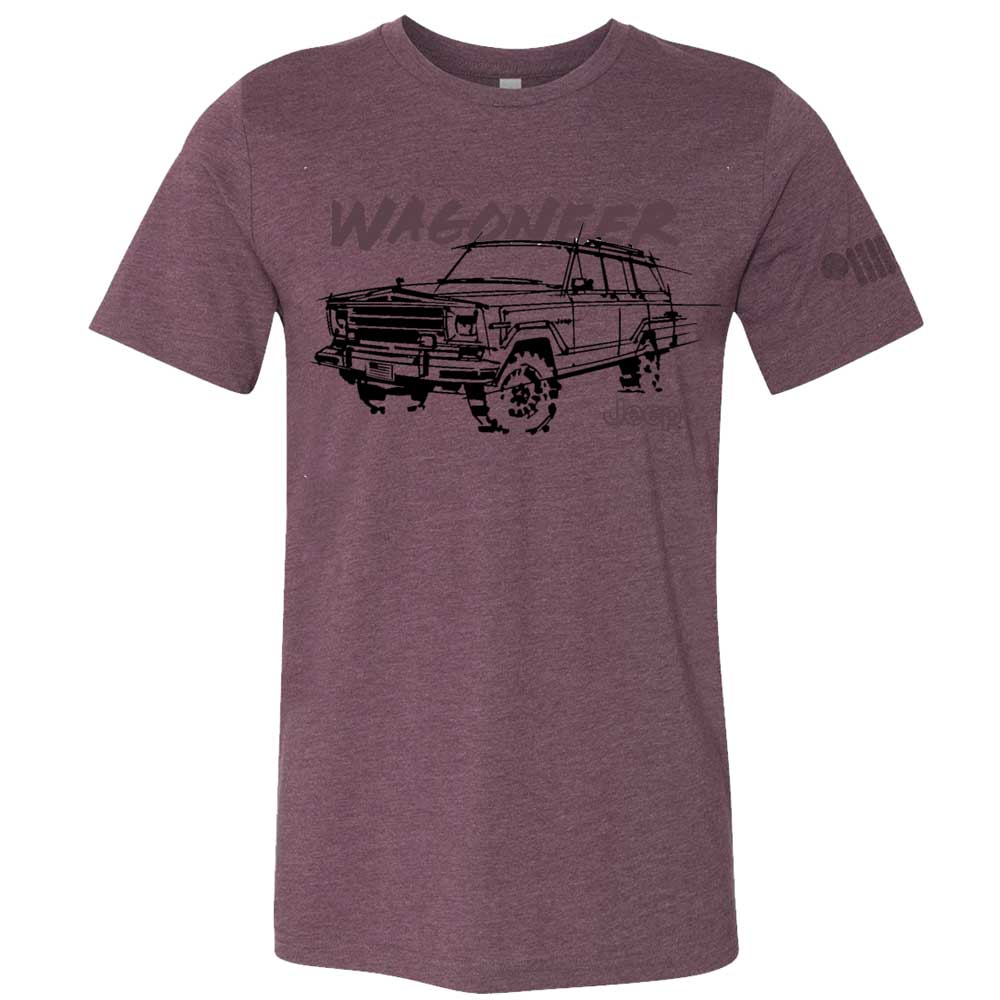 Mens T-Shirt Jeep® Wagoneer - LDD Series - Triblend Burgundy
