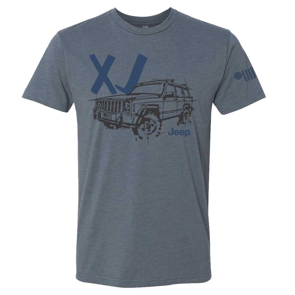 Mens T-Shirt Jeep® Cherokee XJ - LDD Series - Triblend Indigo