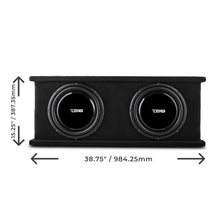 Load image into Gallery viewer, 12" Loaded Shallow Subwoofer Enclosure 700 Watts Rms @ 1 ohm