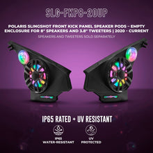Load image into Gallery viewer, Polaris Slingshot Front Kick Panel Speaker Pods – Empty Enclosure for 8" Speakers and 3.8" Tweeters | 2020 - Current