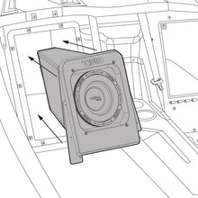 Load image into Gallery viewer, Polaris Slingshot Loaded Rear Sealed 10" Subwoofer Enclosure | Fits Either Passenger or Driver Side | 2015 - Current