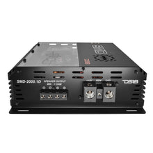 Load image into Gallery viewer, SMD Monoblock Amplifier with VM-1 Voltmeter and Digital LED Lights 2000W RMS at 1-ohm - Steve Meade Designs