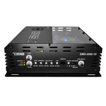 Load image into Gallery viewer, SMD Monoblock Amplifier with VM-1 Voltmeter and Digital LED Lights 2000W RMS at 1-ohm - Steve Meade Designs