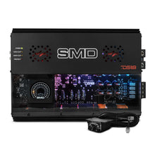 Load image into Gallery viewer, SMD 4-Channel Class AB Amplifier with VM-1 Voltmeter and Digital LED Lights 4 x 300W at 2-Ohm - Steve Meade Designs