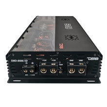 Load image into Gallery viewer, SMD Monoblock Amplifier with VM-1 Voltmeter and Digital LED Lights 8500W RMS at 1-ohm - Steve Meade Designs