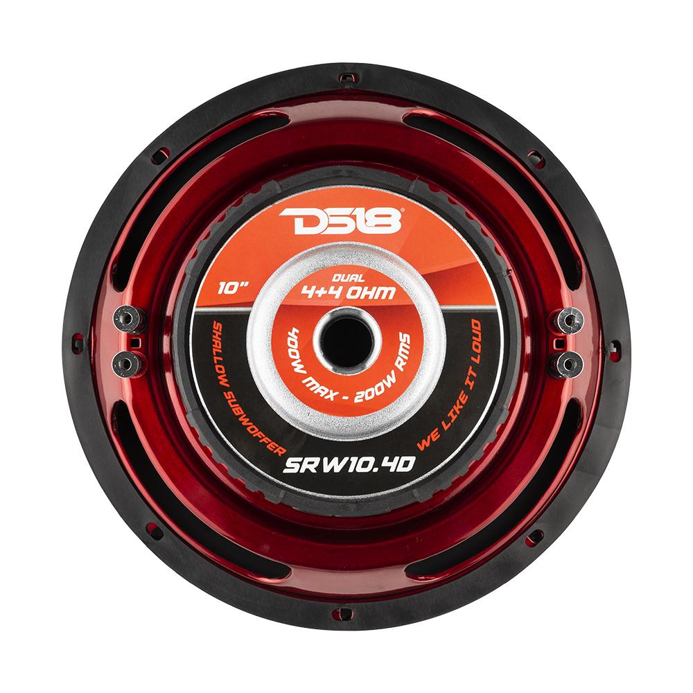 SRW Shallow 10 Inch Subwoofer 700 Watts Dvc 4-Ohm DS18