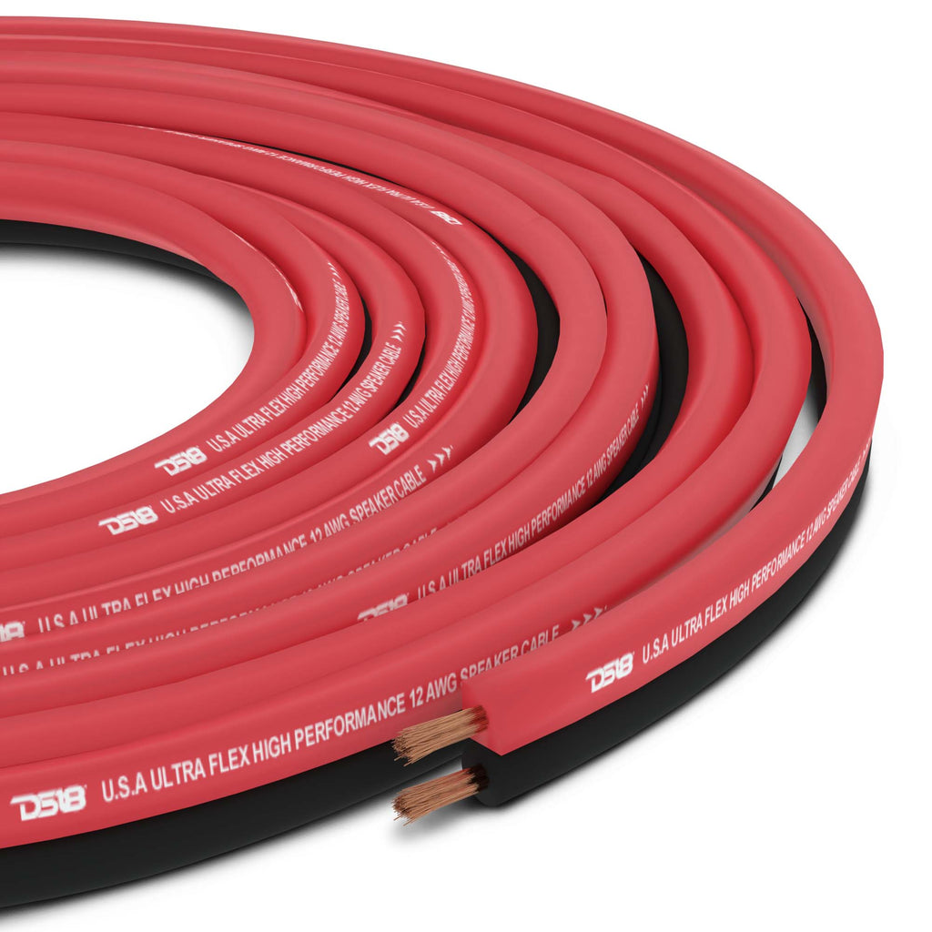 12-GA Speaker Wire 500 Feet - Red