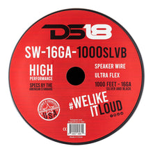 Load image into Gallery viewer, 16-GA Speaker Wire 1000 Feet -Silver and Black