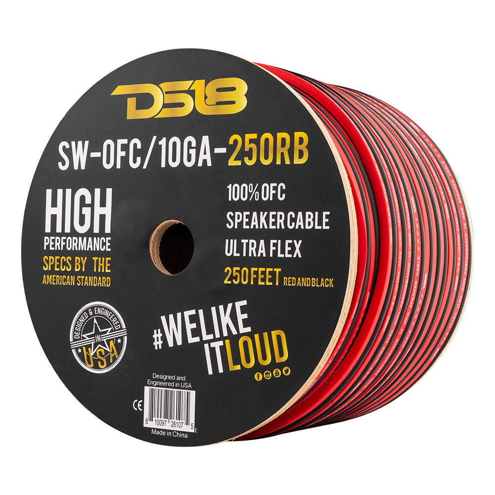 OFC 10-GA Speaker Wire 250 Feet DS18