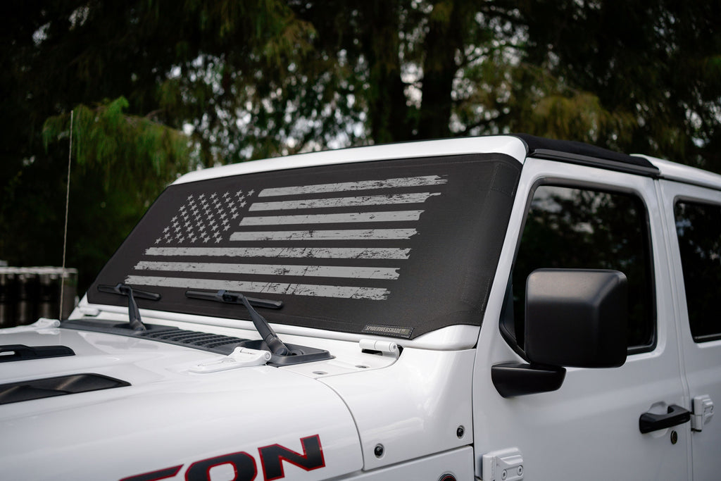 Jeep Wrangler and Jeep Gladiator Stock Printed Solar Shield (2007-2026)