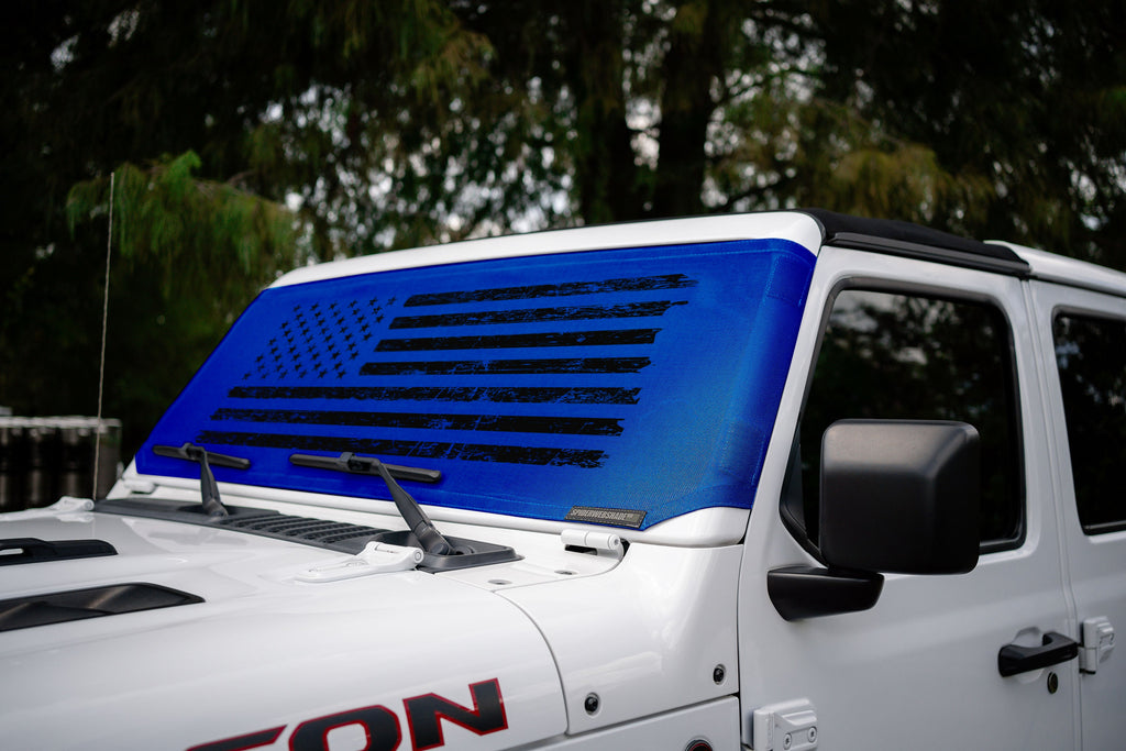 Jeep Wrangler and Jeep Gladiator Stock Printed Solar Shield (2007-2026)