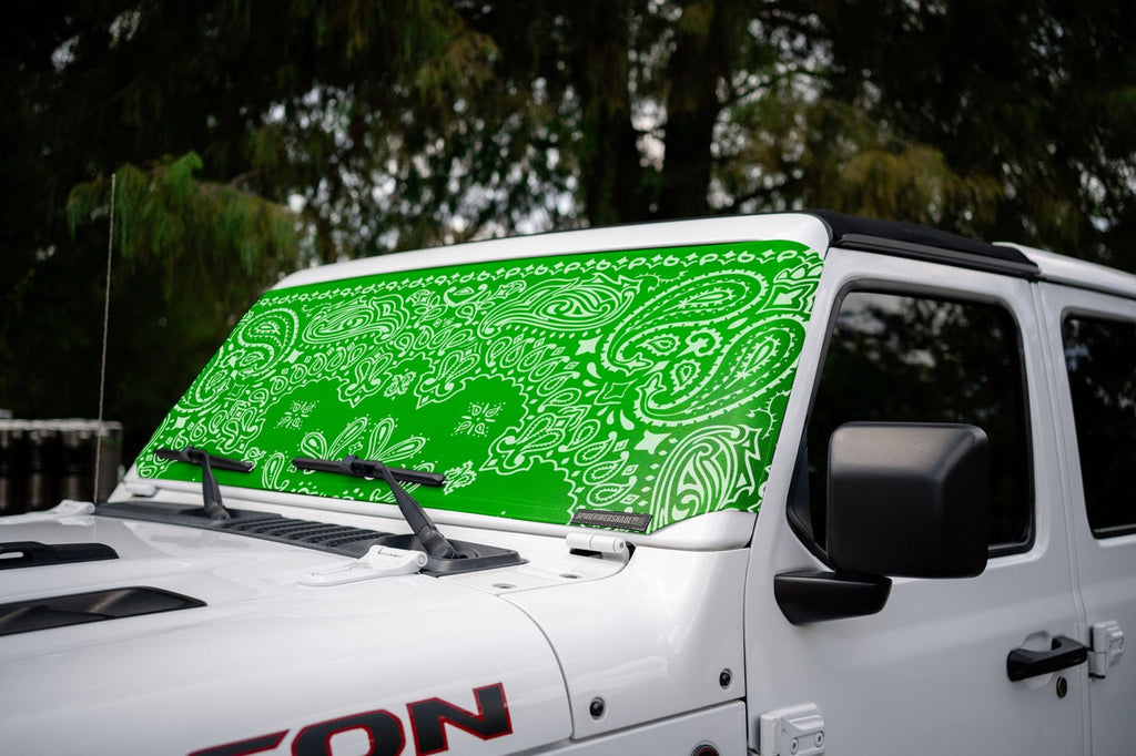 Jeep Wrangler and Jeep Gladiator Stock Printed Solar Shield (2007-2026)
