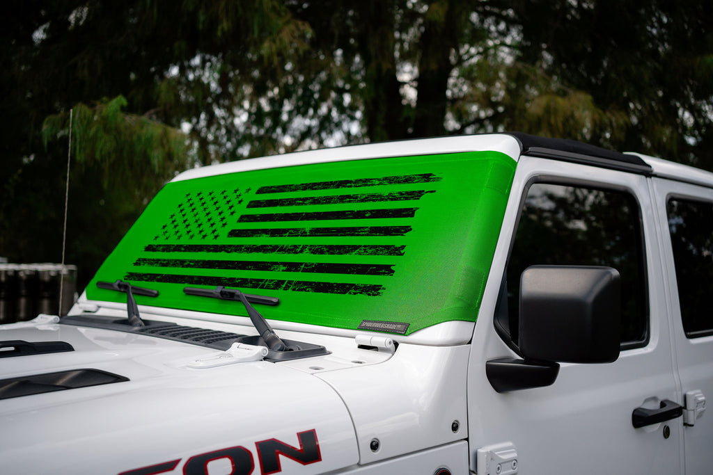 Jeep Wrangler and Jeep Gladiator Stock Printed Solar Shield (2007-2026)