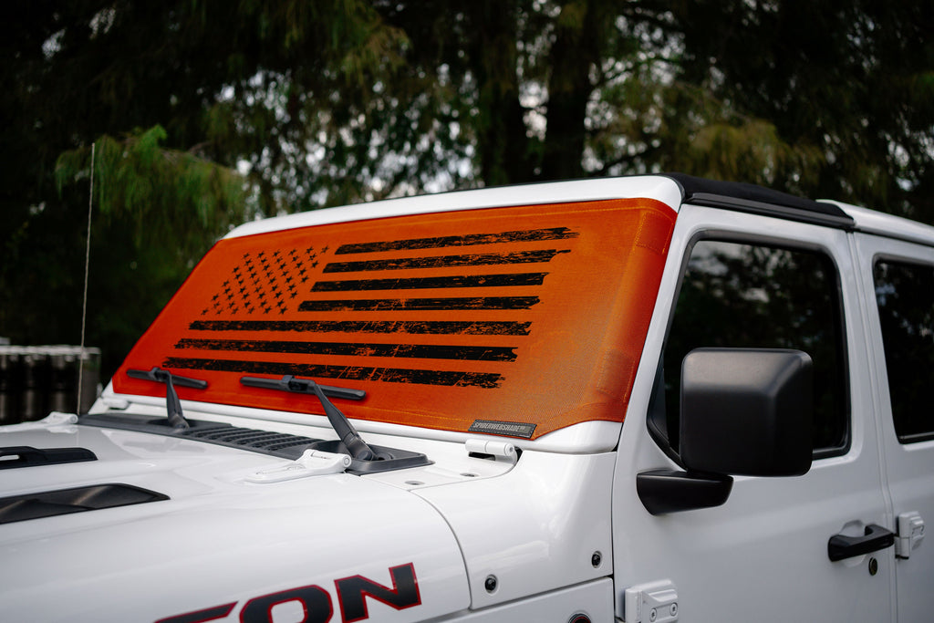 Jeep Wrangler and Jeep Gladiator Stock Printed Solar Shield (2007-2026)