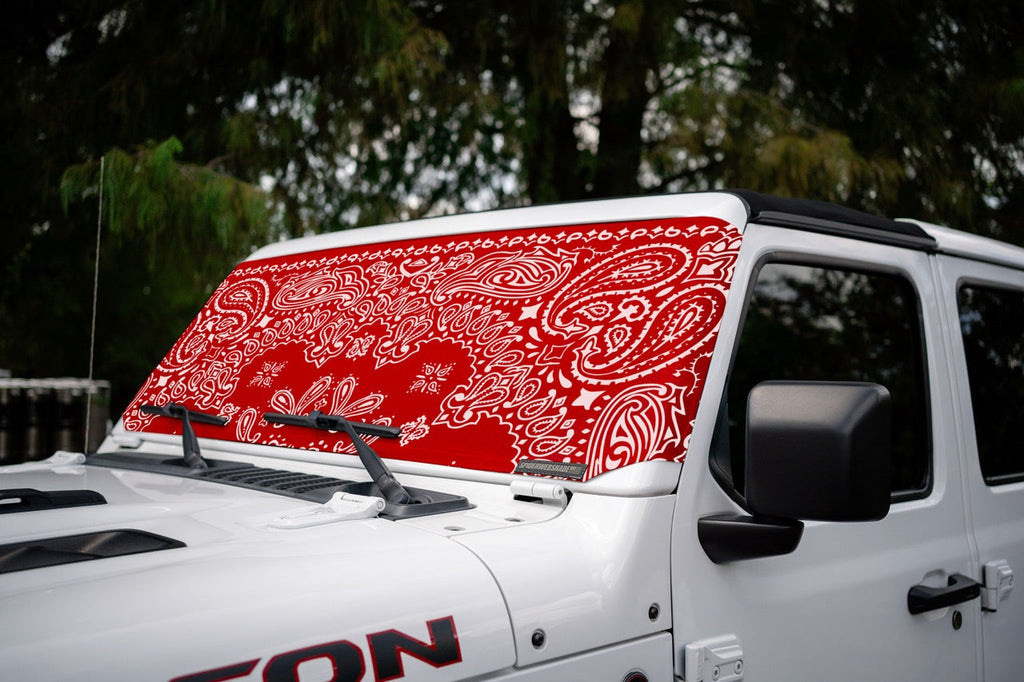 Jeep Wrangler and Jeep Gladiator Stock Printed Solar Shield (2007-2026)