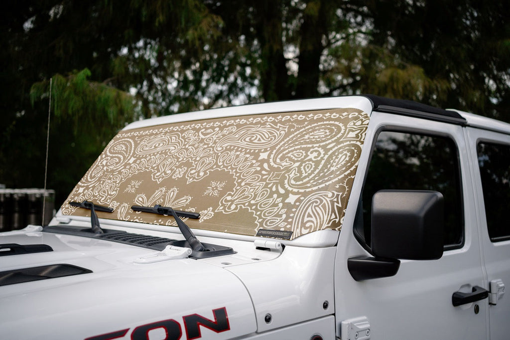 Jeep Wrangler and Jeep Gladiator Stock Printed Solar Shield (2007-2026)