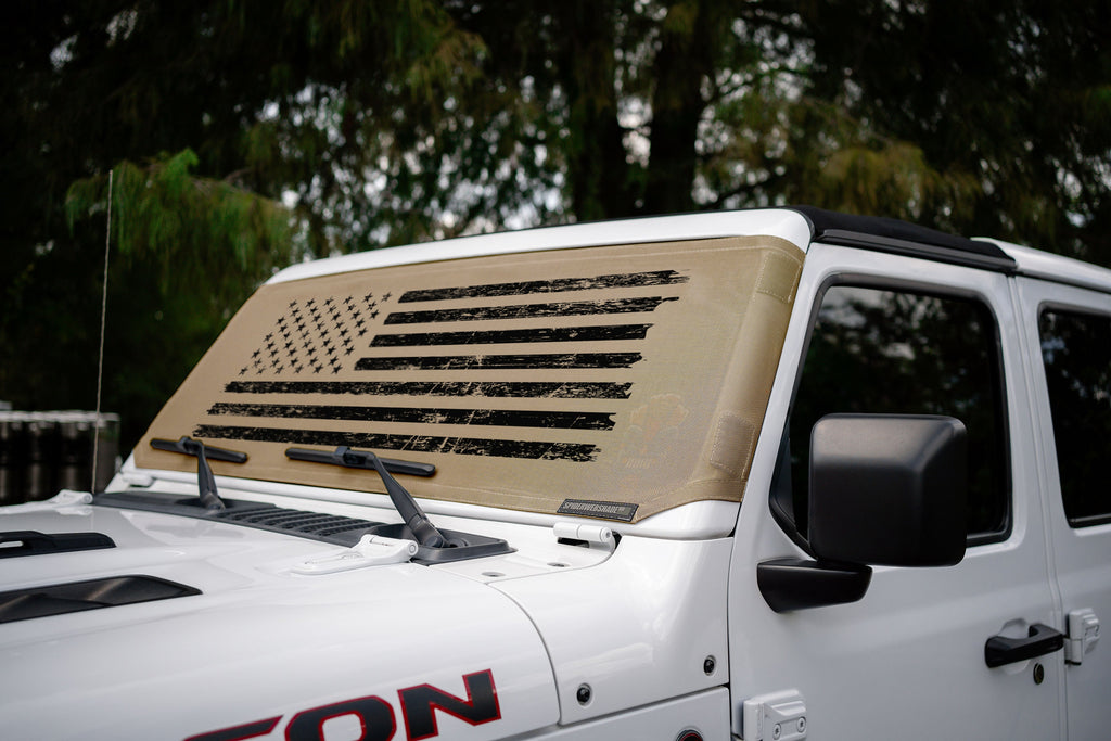 Jeep Wrangler and Jeep Gladiator Stock Printed Solar Shield (2007-2026)