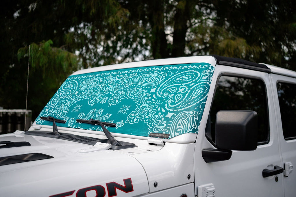 Jeep Wrangler and Jeep Gladiator Stock Printed Solar Shield (2007-2026)