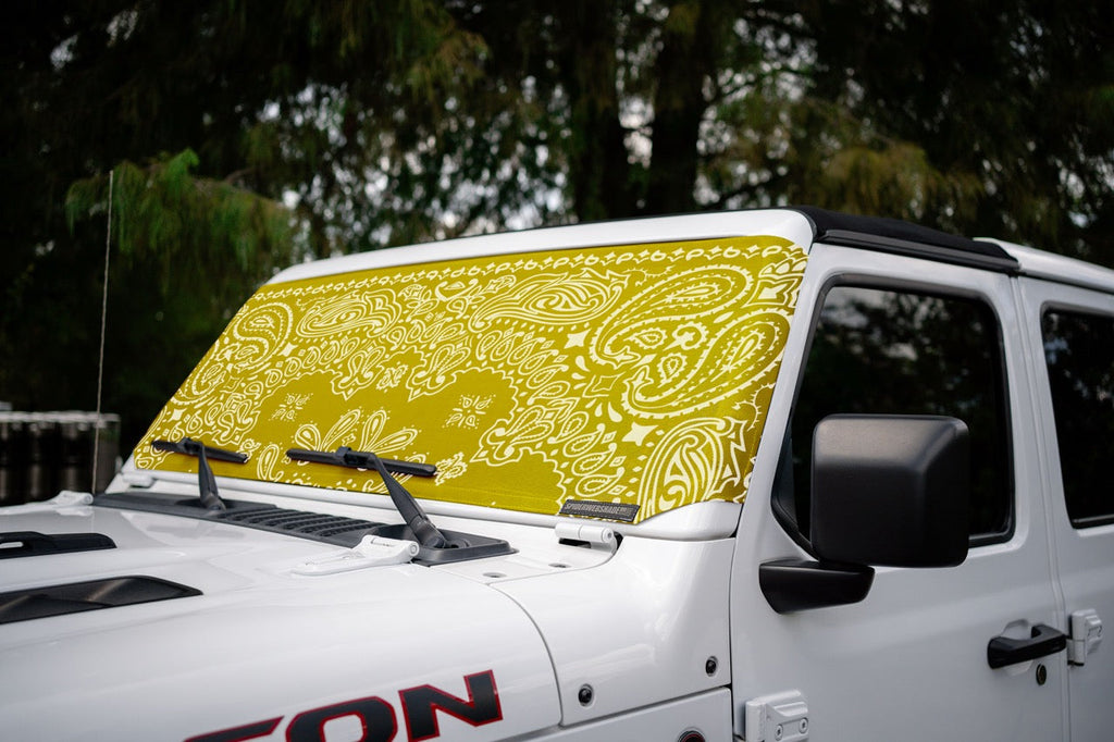 Jeep Wrangler and Jeep Gladiator Stock Printed Solar Shield (2007-2026)