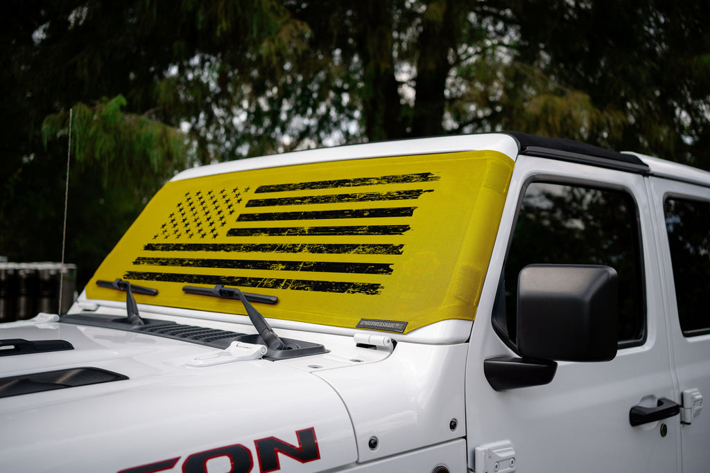 Jeep Wrangler and Jeep Gladiator Stock Printed Solar Shield (2007-2026)