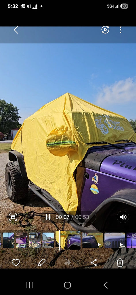 Lightweight Waterproof 4-Door Cab Poncho for Jeep JKU/JLU