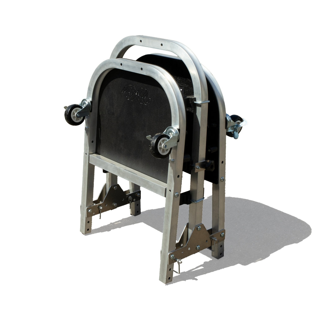 Jeep 4-Door Aluminum Folding Rolling Door Cart – Storage Door Rack Holder Stand by EZ4X4