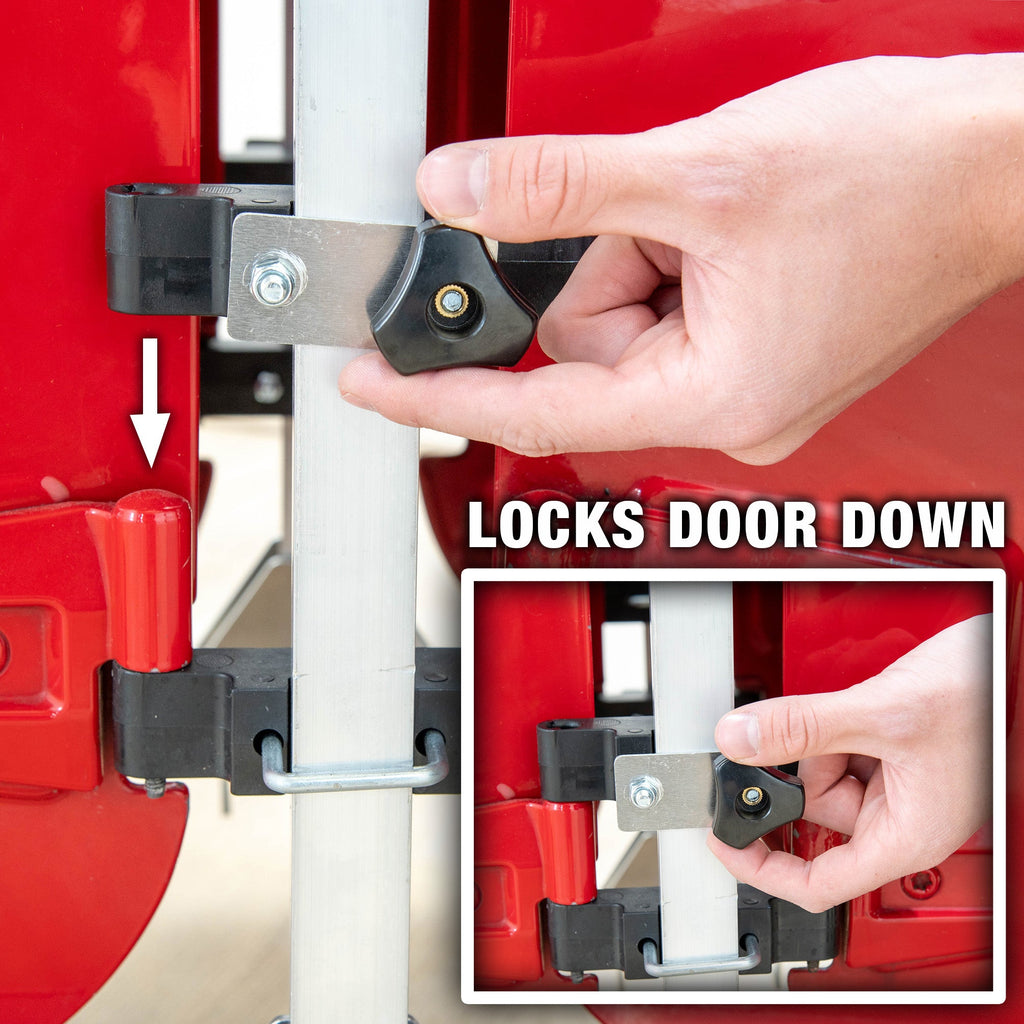 Jeep 2-Door Aluminum Folding Rolling Door Cart – Storage Door Rack Holder Stand by EZ4X4