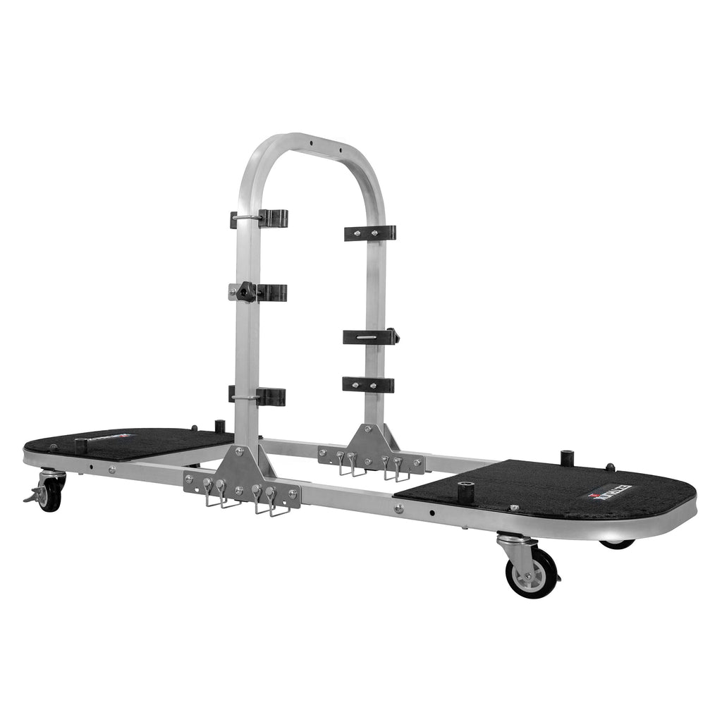 Jeep 4-Door Aluminum Folding Rolling Door Cart – Storage Door Rack Holder Stand by EZ4X4