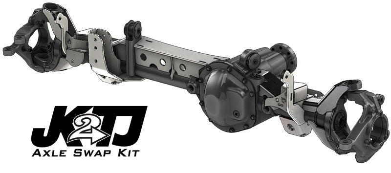 JK2TJ Front Axle Swap Kit Dana 44 Rubicon LCA Brackets W/Standard Hole Artec Industries