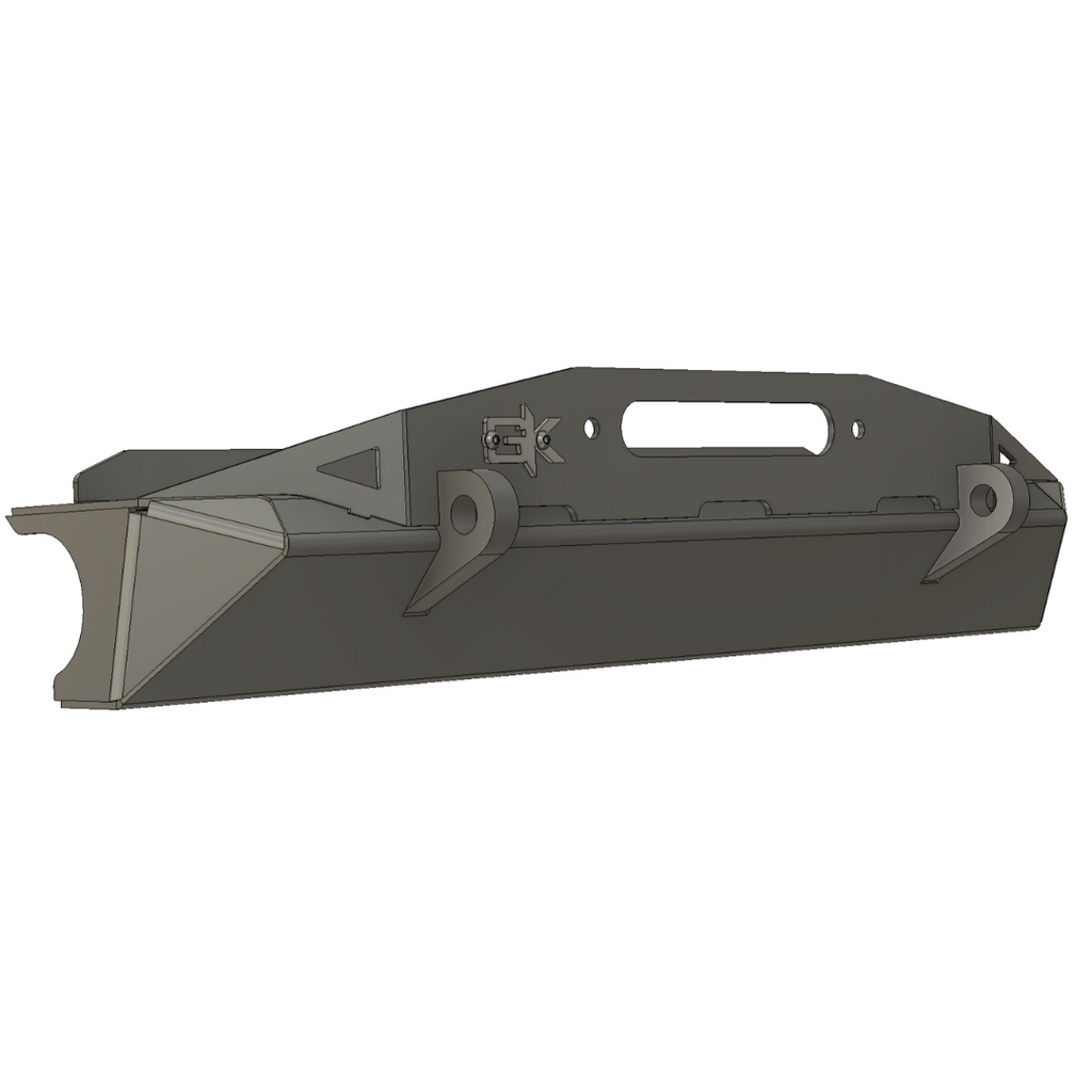 Front Diamond Series Stubby Bumper for Jeep TJ Wrangler (97-06)