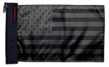 Load image into Gallery viewer, USA Black 12"x18" Forever Wave Flag