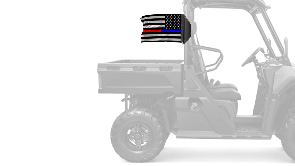 USA Subdued Thin Blue-Red Line 12"x18" Forever Wave Flag