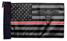 Load image into Gallery viewer, USA Subdued Nurses 12"x18" Forever Wave Flag