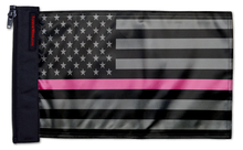 Load image into Gallery viewer, USA Subdued Thin Pink Line 12"x18" Forever Wave Flag