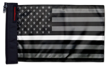 Load image into Gallery viewer, USA Subdued Thin White Line 12"x18" Forever Wave Flag