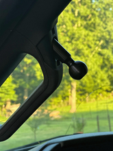 Load image into Gallery viewer, CMM Offroad universal A-Pillar ball mount below grab handle — available from Offroad Trading Company