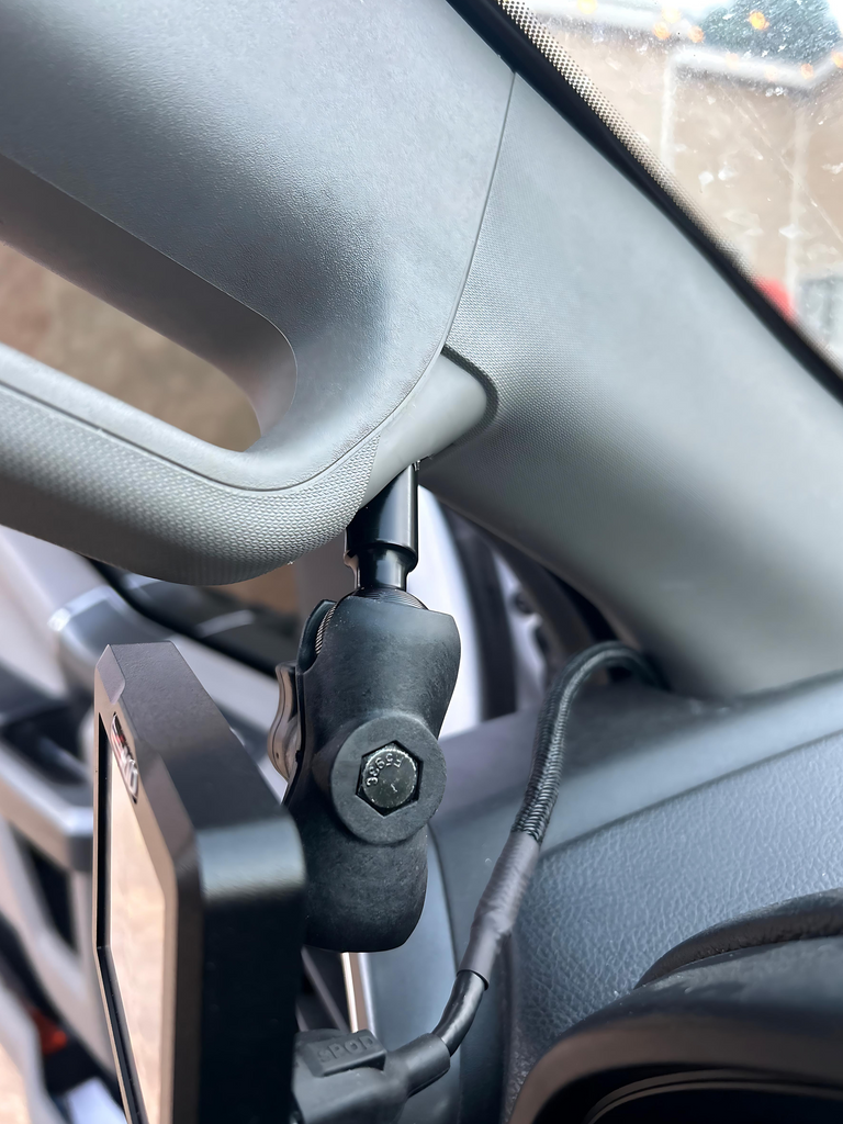 CMM Offroad close-up of A-Pillar mounting arm — available from Offroad Trading Company
