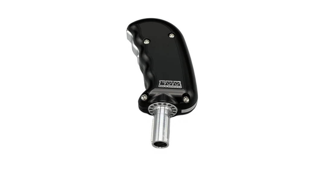 CMM Offroad billet shifter handle finish and customization example — available from Offroad Trading Company