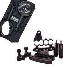 Load image into Gallery viewer, CMM Offroad silver / 5 inch Standard / Knuckle JK/JKU Handles &amp; Mirrors Bundle