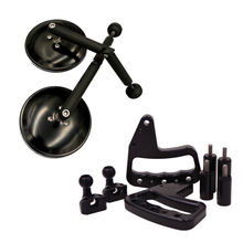 Load image into Gallery viewer, CMM Offroad silver / 6 Inch Breakaway / Loop JK/JKU Handles &amp; Mirrors Bundle