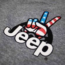 Load image into Gallery viewer, Ladies V-Neck Jeep® Wave USA - Graphite Heather